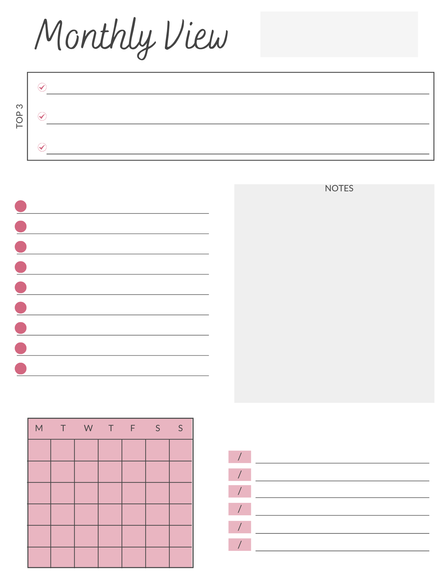 Printable Planner Bundle - Lifestyle Edition