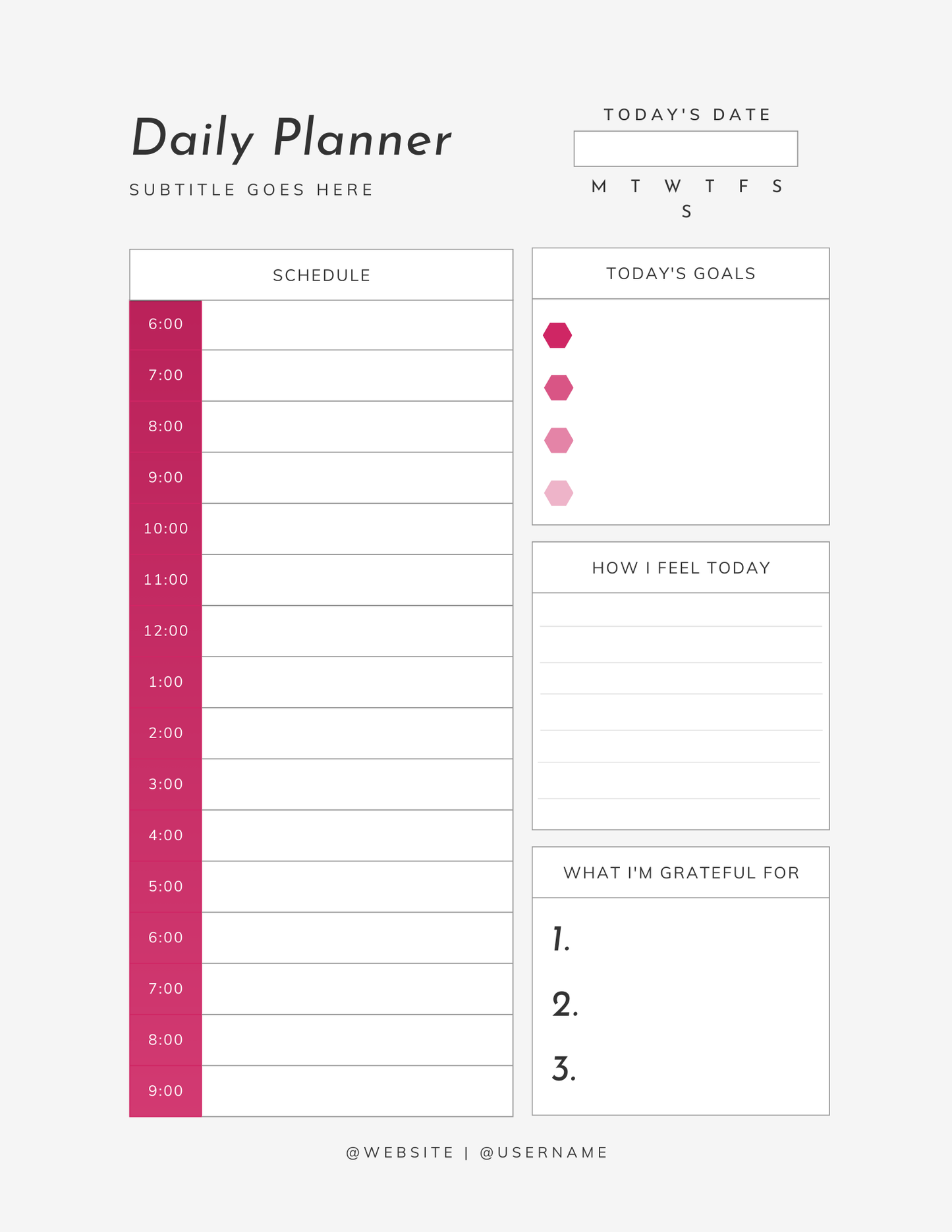 Get It Done Undated Planner - Daily Edition